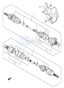 LT-A700X (E28-E33) drawing REAR DRIVE SHAFT