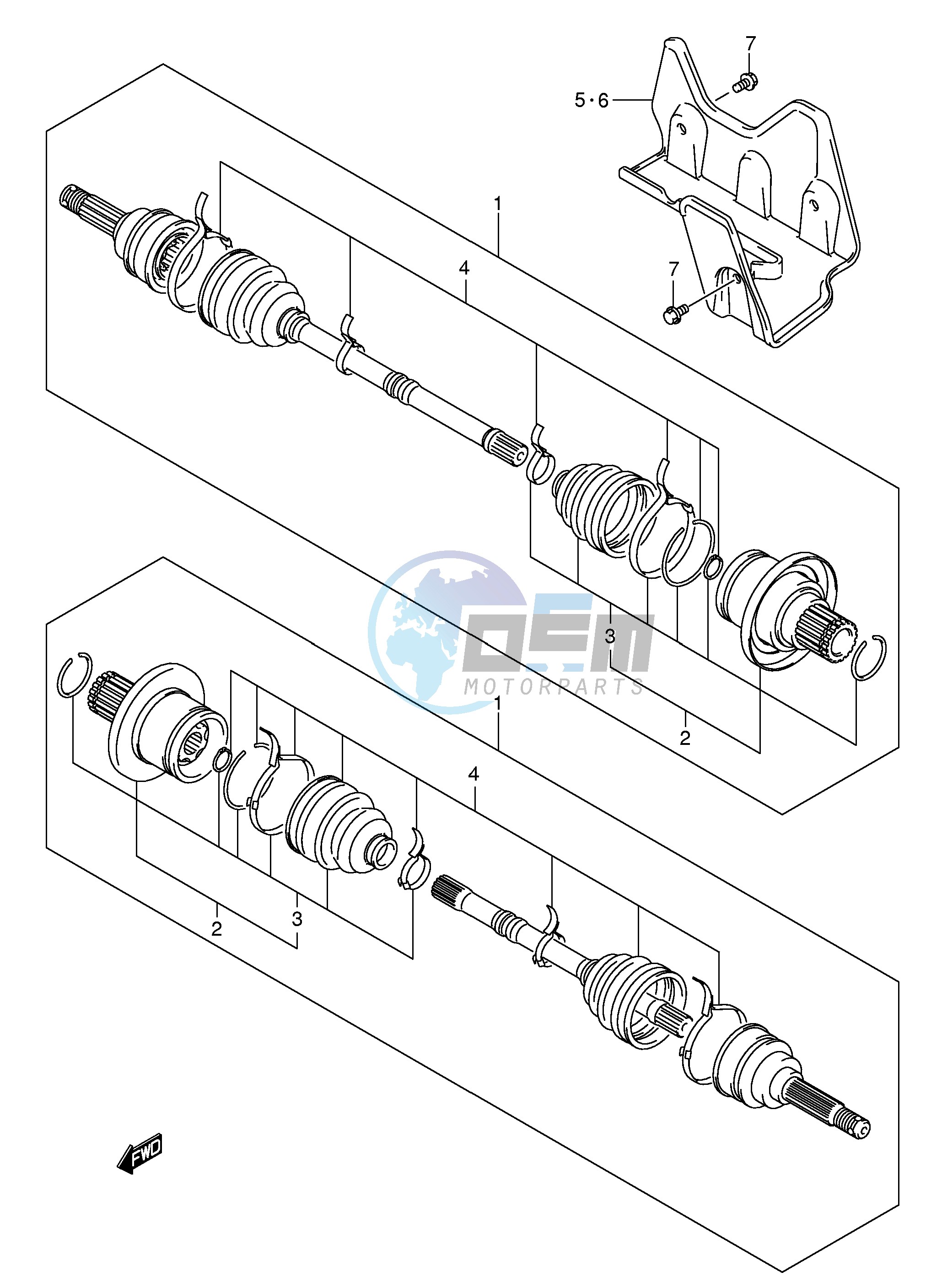 REAR DRIVE SHAFT