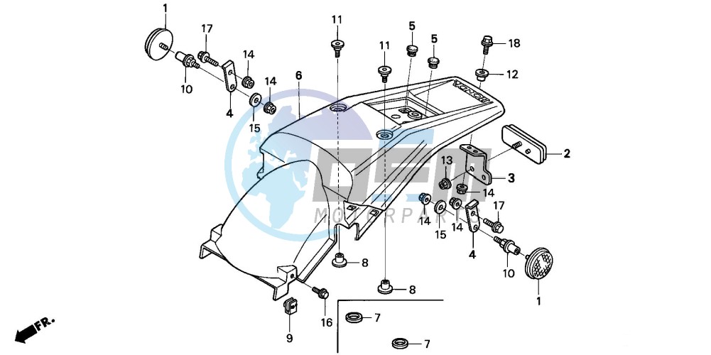 REAR FENDER (CM)