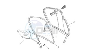 Scarabeo 50 2t drawing Central body I - Glove comp.door