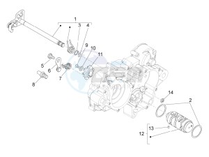 RS4 50 2t drawing Gear box / Selector / Shift cam