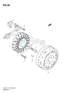 DL650 (E3) V-Strom drawing MAGNETO