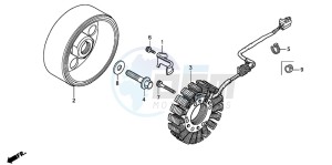 CB900F HORNET 900 drawing GENERATOR