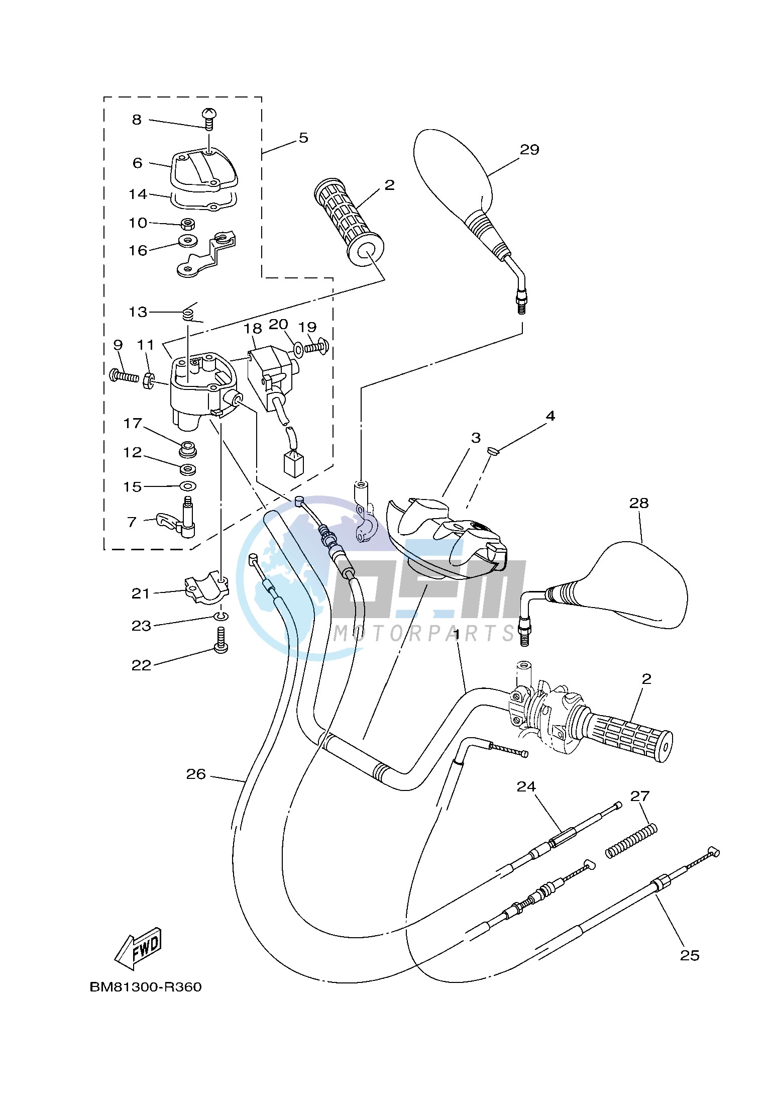 STEERING HANDLE & CABLE