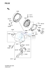 VZ1600 (E24) drawing HEADLIGHT