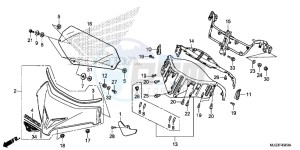 GL1800BF F6B Bagger - GL1800BF UK - (E) drawing WIND SCREEN