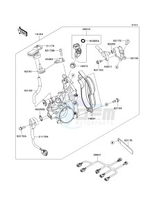 KX 450 E (KX450F MONSTER ENERGY) (E9FA) E9F drawing THROTTLE