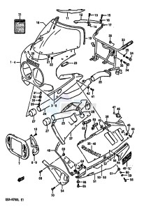 GSX-R750 (J-K-L) drawing COWLING (MODEL K 3CG)