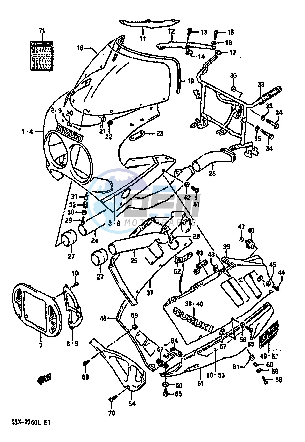 COWLING (MODEL K 3CG)