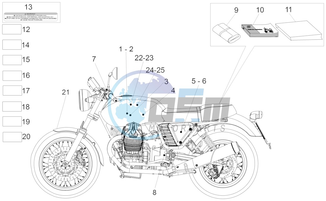 Decal and plate set