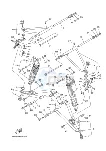 YFZ450R YFZ450RD (18PS 18PP) drawing FRONT SUSPENSION & WHEEL