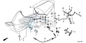 NC750XAE NC750XA Europe Direct - (ED) drawing SEAT