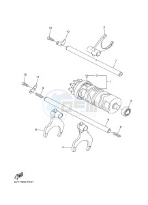 FZ8-N FZ8 (NAKED) 800 (2SH4) drawing SHIFT CAM & FORK