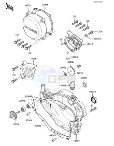 KX 250 C [KX250] (C2) [KX250] drawing ENGINE COVERS_WATER PUMP -- 84 KX250-C2- -