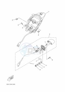 YZF125-A YZF-R125 (B5G2) drawing TAILLIGHT