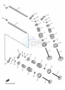 YZF1000 YZF-R1 (B3L7) drawing VALVE