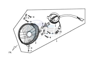 FIDDLE II 125 drawing HEADLAMP CPL