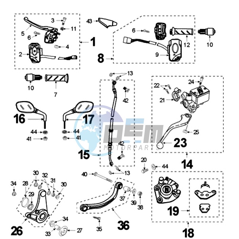 BRAKE CALIPER *HENG TONG *