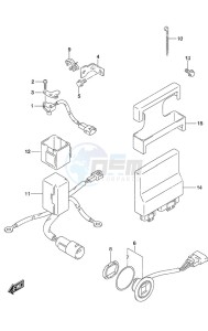 DF 70A drawing PTT Switch/Engine Control Unit