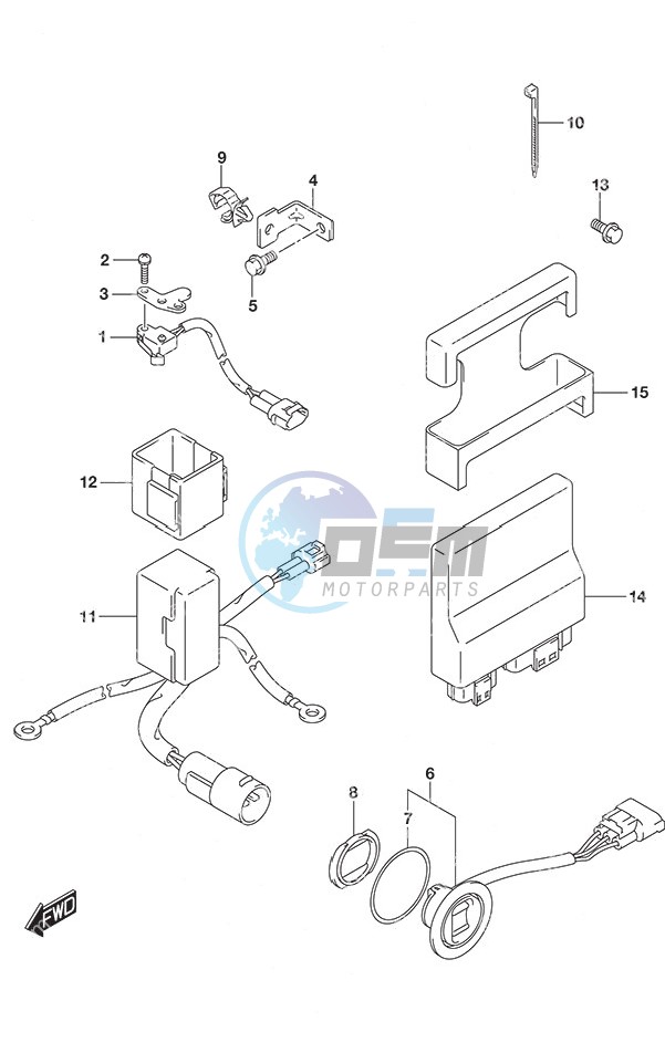 PTT Switch/Engine Control Unit