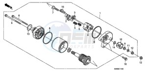 TRX250TMA ED drawing STARTING MOTOR