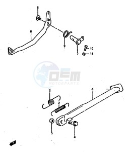 DR800S (E4) drawing STAND-REAR BRAKE