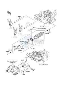 VN1700 CLASSIC VN1700E9F GB XX (EU ME A(FRICA) drawing Gear Change Drum/Shift Fork(s)