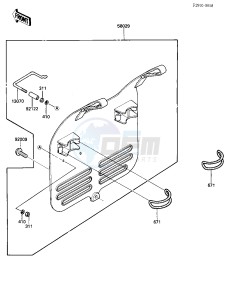 KX 500 A [KX500] (A2) [KX500] drawing NUMBER PLATE -- 84 A2- -