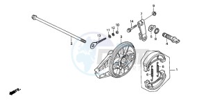 CRF70F drawing REAR BRAKE PANEL