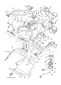 MT-09 TRACER MT09TRA TRACER 900 (2SCC 2SCD) drawing FUEL TANK