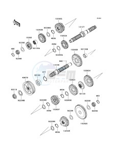 VN 1700 C [VULVAN 1700 NOMAD] (9FA) C9FA drawing TRANSMISSION