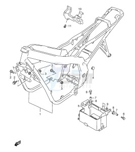 GS500E (E2) drawing FRAME (MODEL X Y)