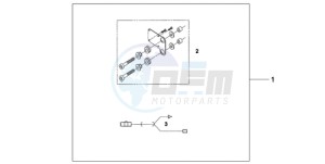 XL1000VA9 Ireland - (EK / ABS) drawing ATT. KIT HEATED GRIP