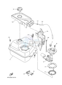 XC125E VITY (4P7A) drawing FUEL TANK