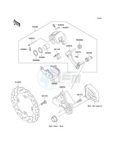 KLE 650 A [VERSYS EUROPEAN] (A7F-A8F) A7F drawing REAR BRAKE