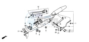 VT600C drawing EXHAUST MUFFLER