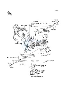 ER-6f ABS EX650D9F GB XX (EU ME A(FRICA) drawing Frame Fittings