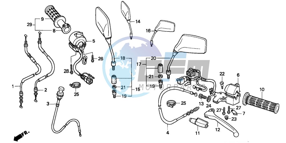 HANDLE LEVER/SWITCH/CABLE (2)