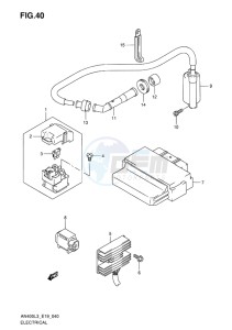 AN400 BURGMAN EU drawing ELECTRICAL