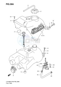 LT-F400 (P3-P28) drawing FUEL TANK (MODEL K4 K5 K6)