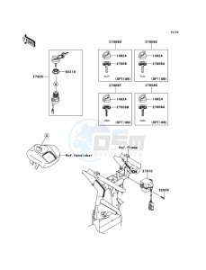 KFX700 KSV700ABF EU drawing Ignition Switch