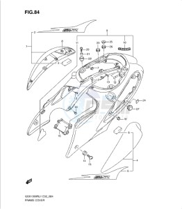 GSX1300R drawing FRAME COVER (GSX1300RL1 E24)