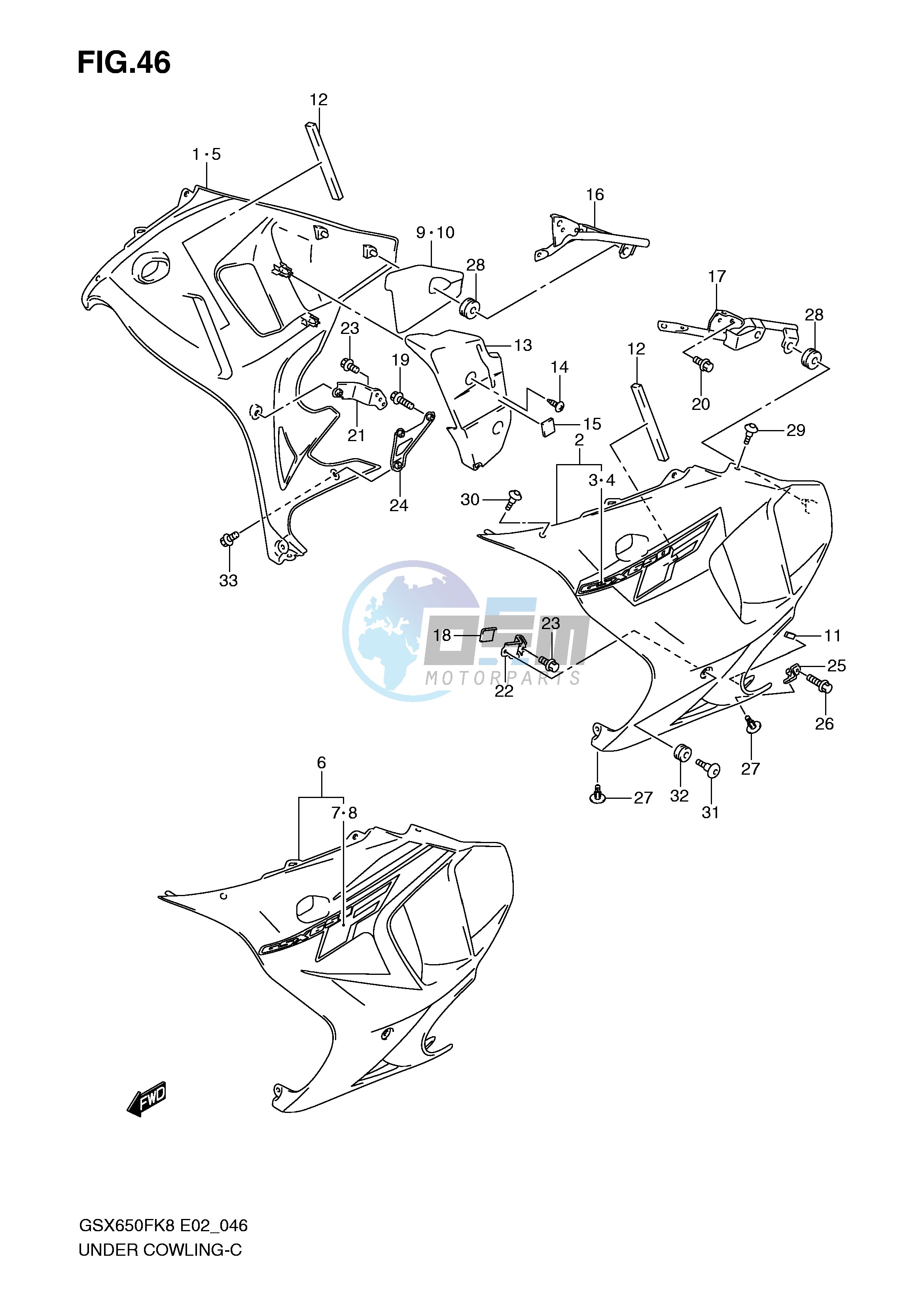 UNDER COWLING (MODEL K8)