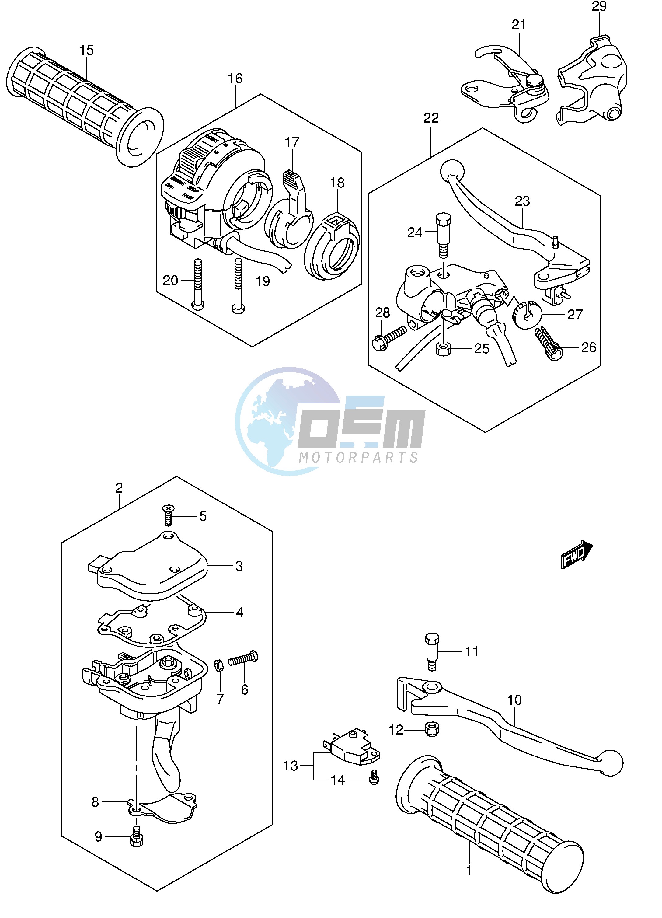 HANDLE LEVER (MODEL K5 K6 K7 K8)