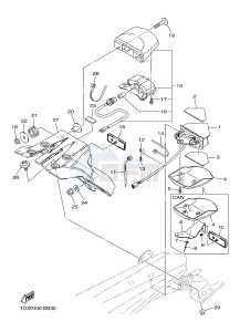 WR450F (1DX9 1DX6 1DX8 1DX7) drawing TAILLIGHT