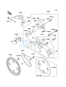 KX125 KX125-M3 EU drawing Rear Brake