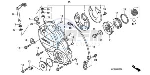 CB600FA39 Spain - (SP / ABS ST 25K) drawing RIGHT CRANKCASE COVER