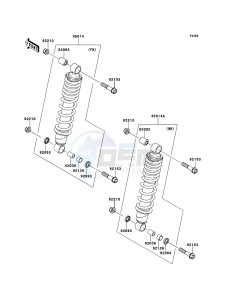 KVF750_4X4_EPS KVF750GDF EU drawing Shock Absorber(s)