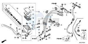 VT750CSC drawing FRONT BRAKE MASTER CYLINDER (VT750C2S/ CS)