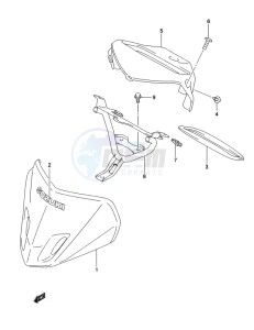 LT-A500X(Z) drawing HANDLE COVER (LT-A500XL2 P24)